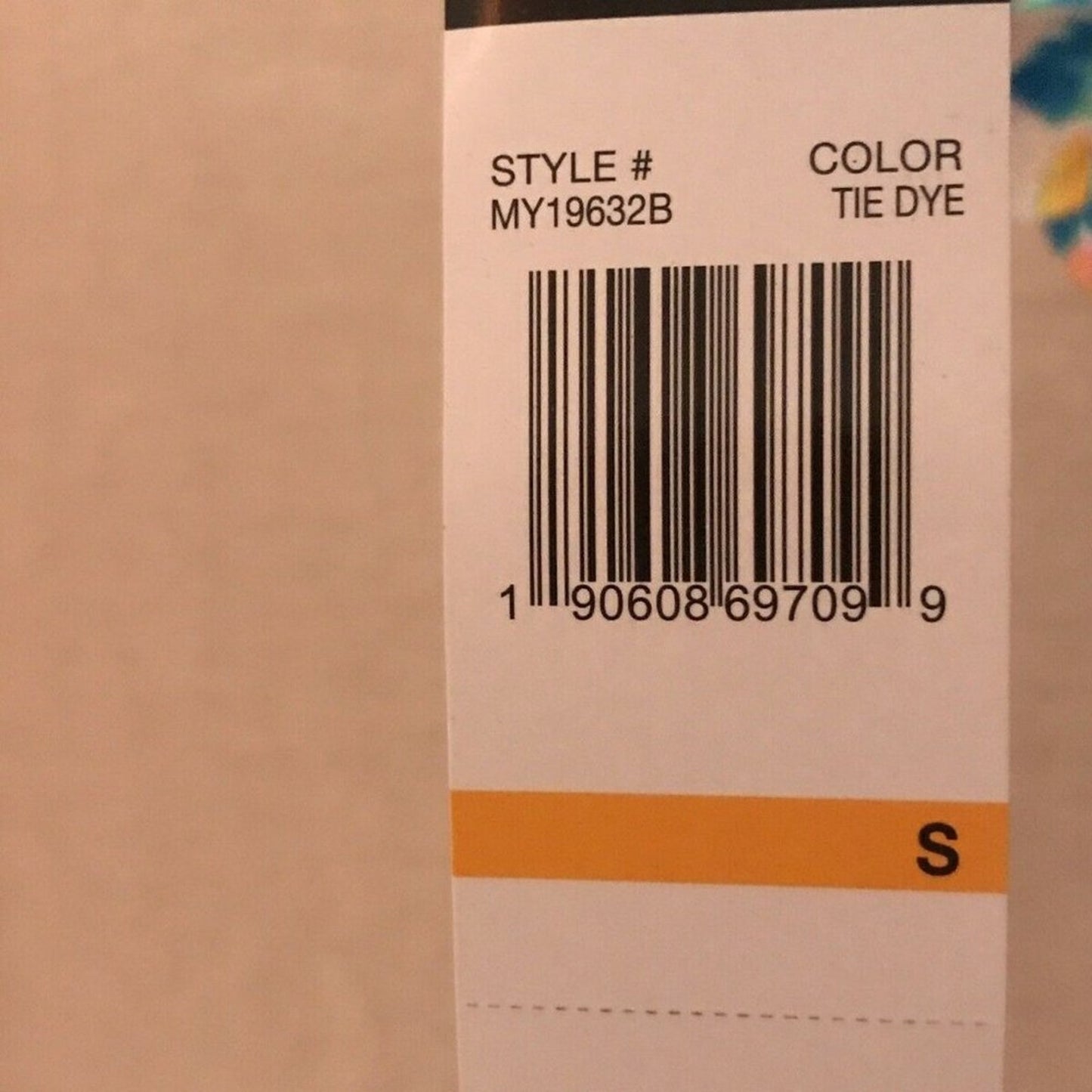 California Waves Shirred Side Tab Tie Dye Hipster Size Small