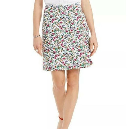 Charter Club NWT SUMMER Waist Smoothing Petite Floral Print Skort small petite