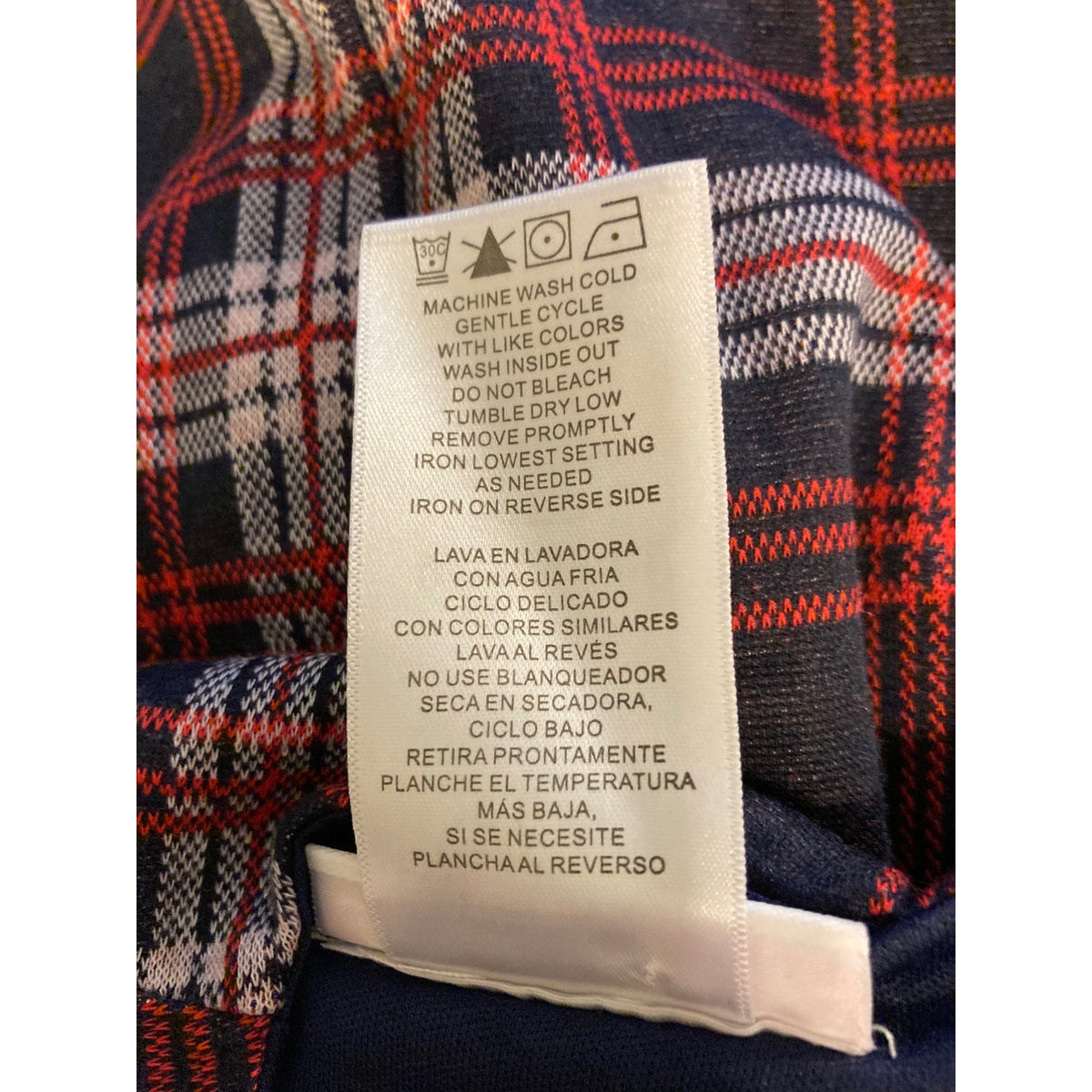 Bonnie Jean Girls Plaid Holiday Dress with Cardigan Size 4 Red and Navy NWT
