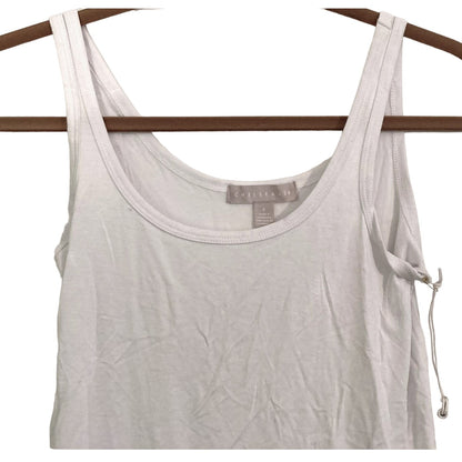 Chelsea28 Sleeveless Scoop Tank Top Size Small in White NWT