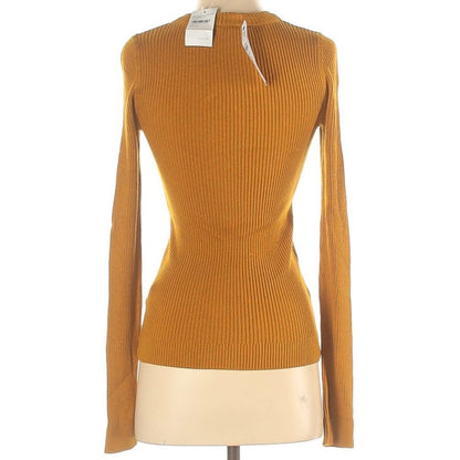 Topshop NWT Mustard Yellow Pullover Sweater Crew Neckline Long Sleeve Small