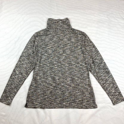 14th and Union gray Mélange Marled Rib Turtleneck long sleeve sweater medium NEW