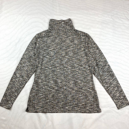 14th and Union gray Mélange Marled Rib Turtleneck long sleeve sweater medium NEW