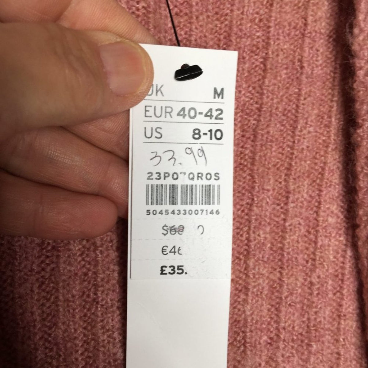NWT Topshop Open Front Chunky Ribbed Long Cardigan US Size 8-10 oversize