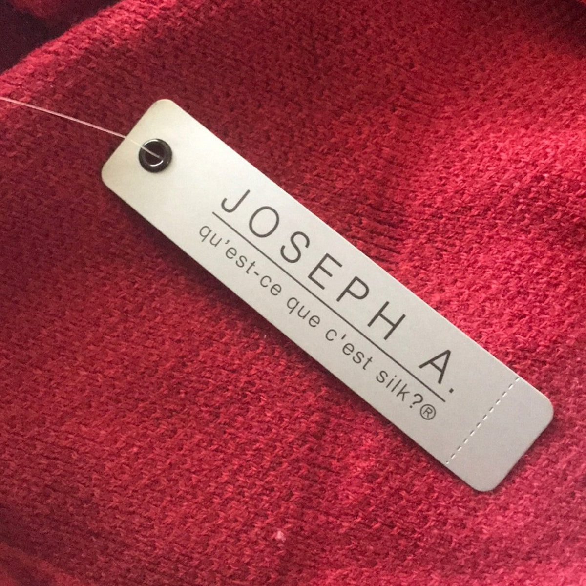Joseph A Red Textured Open Cardigan Size Medium