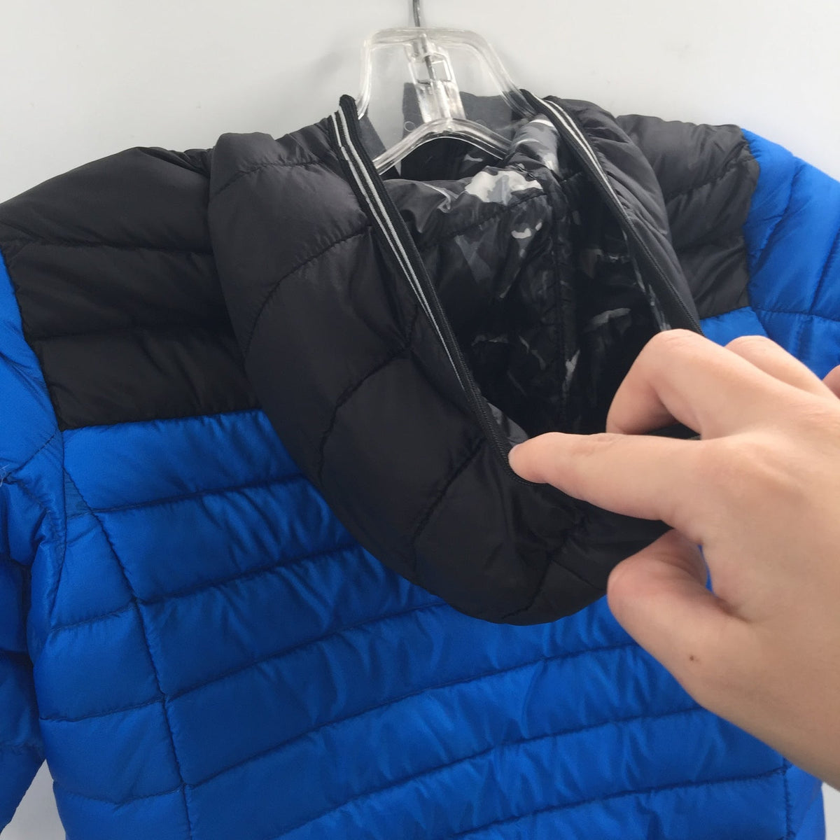 Gerry Reversible Full Zip Puffer Hoodie Jacket Long Sleeve Blue Size 2T NWT