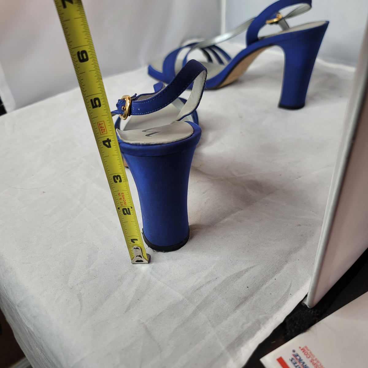 Nina Royal blue heel dress shoes strappy Size 10 Rosyln