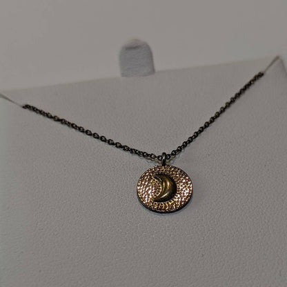 Argento Vivo Sterling Silver 18" long Crescent Moon Pendant Charm Necklace NWT