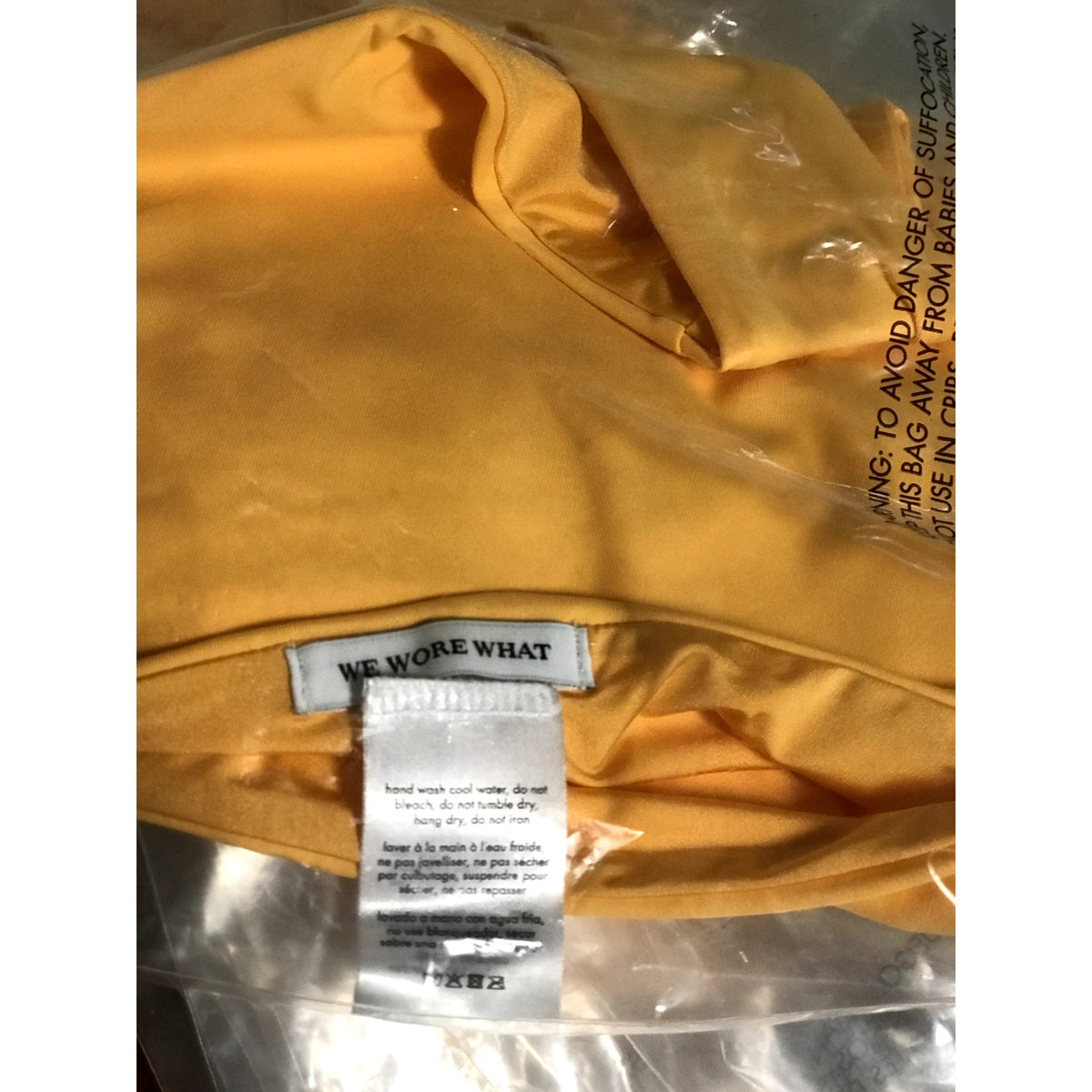 WeWoreWhat New Cheeky Amber Bikini BOTTOMS in Warm Apricot XS Swim Swimsuit