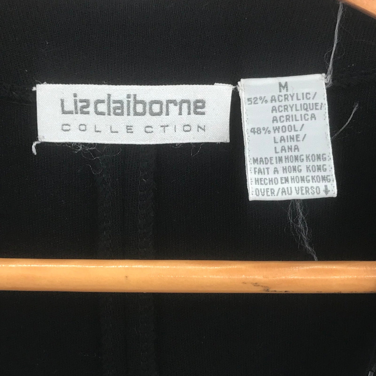 Liz Claiborne Women's Sequin Sleeveless Front Button Vest Black Size Medium NWT