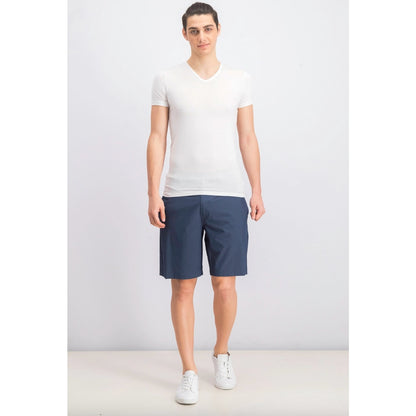 Travis Mathew NWT Men's Striped Shorts Blue Night Golf Flat Front Size 32