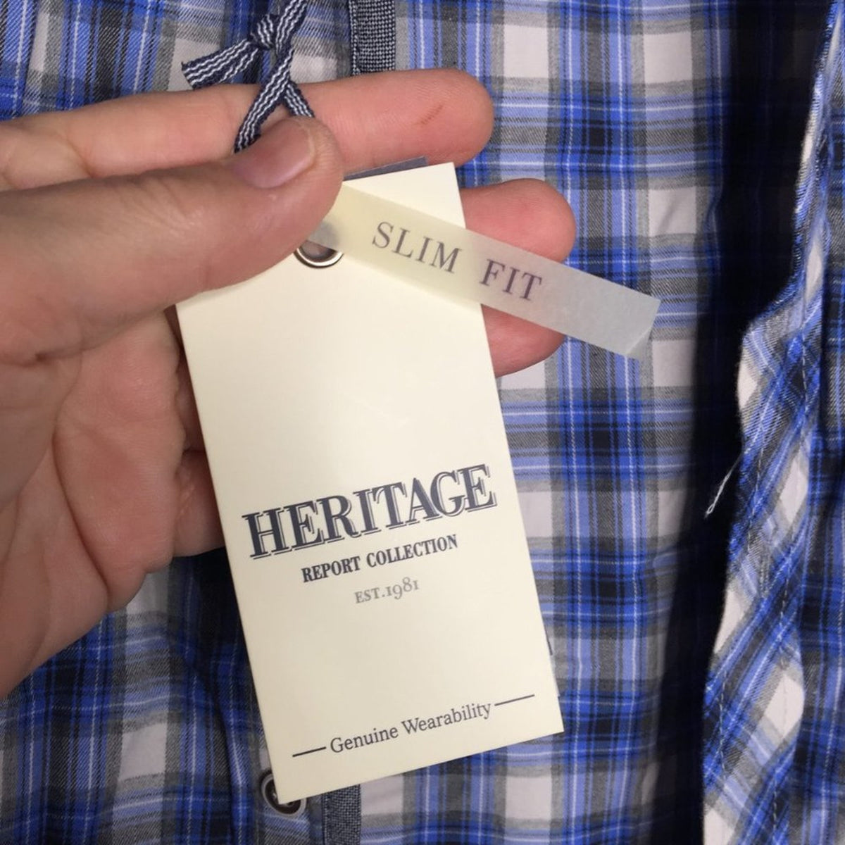 NWT Heritage 1981 Western Plaid Button Down Shirt Size Medium