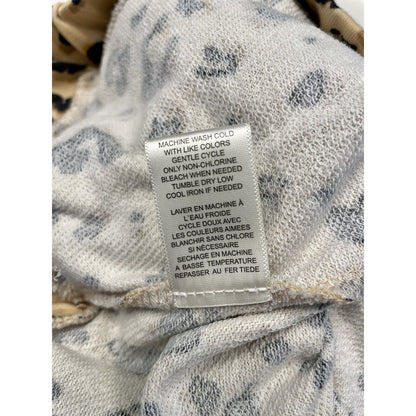 Love Fire Pull On Lounge Jogger Pants Size Medium Tan Animal Print NWT