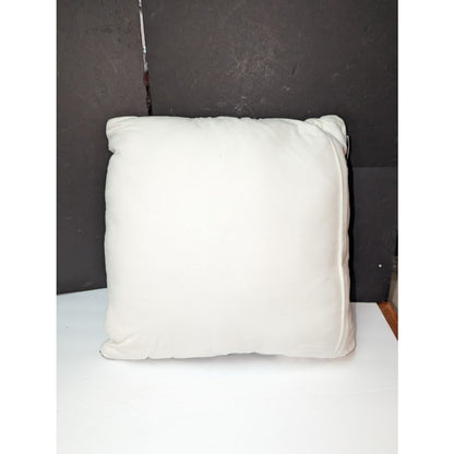 Kensington Garden SMall World Black and White Decorative Cotton Pillow 20x20 NEW