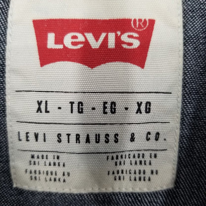 Levi's Long Sleeve Denim two tone shirt Pearl Snaps XL Button Up