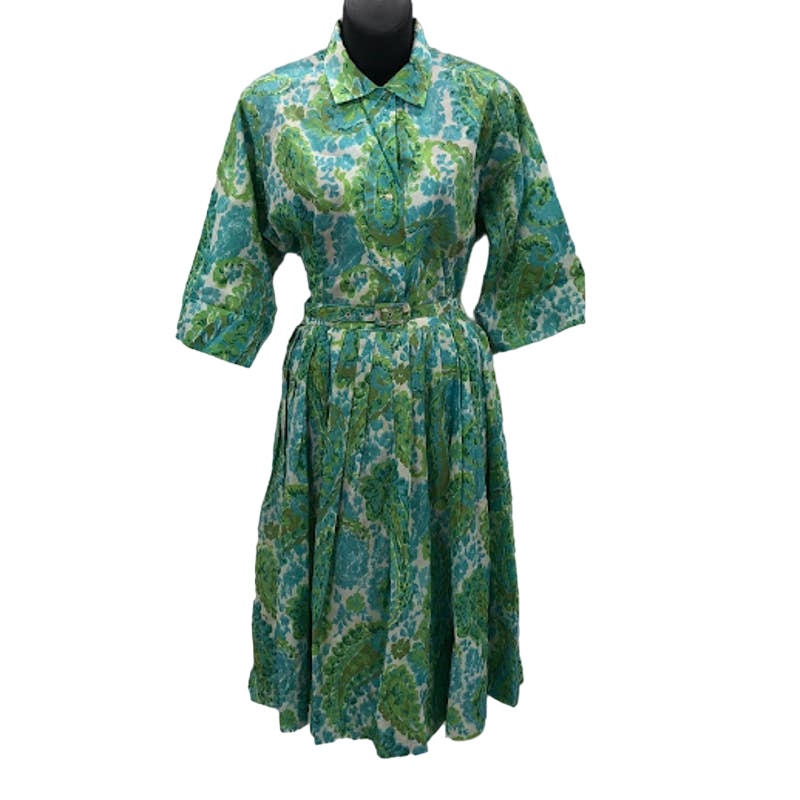 VTG lady manhattan set Small/Medium 1950 Silky Polyester Skirt Long Sleeve Shirt