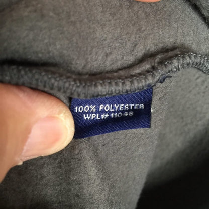 Vintage 1946 GRAY XL Soft Fleece 1/4 Zip Pullover Long Sleeve Jacket Extra-Large