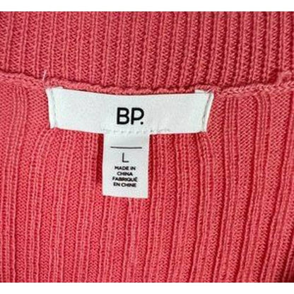 BP. Women's Pullover Sweater Large Coral Rose Tea NWT Long Sleeves Butter Soft