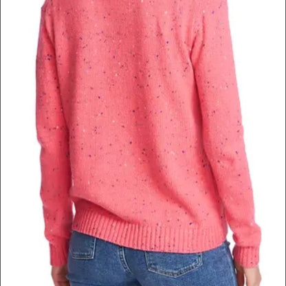 Court & Rowe NEW Nep Flecked V-Neck Sweater Small