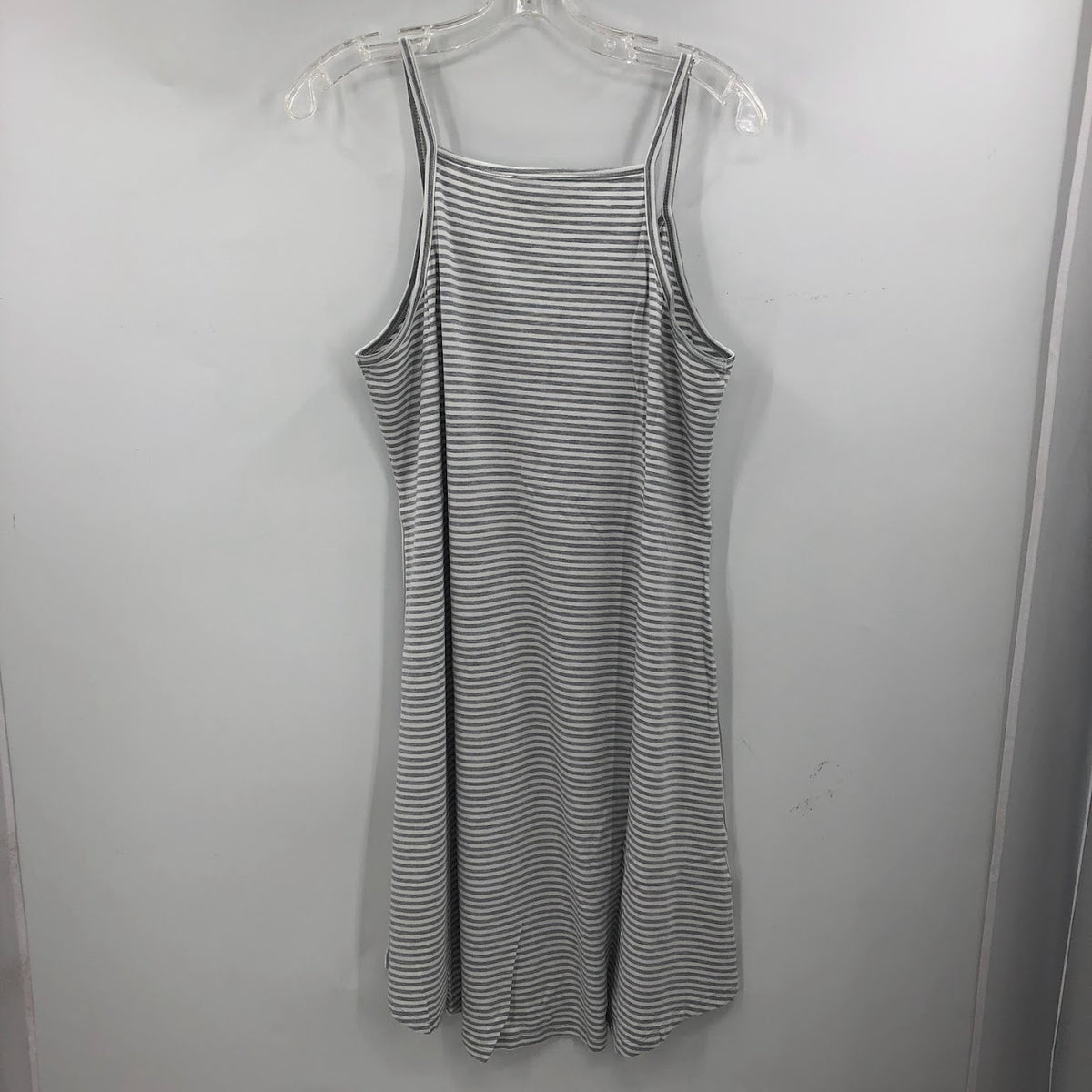 Angel Maternity Large Gray White  Sleeveless Dress Birthing Swaddle Blanket Set