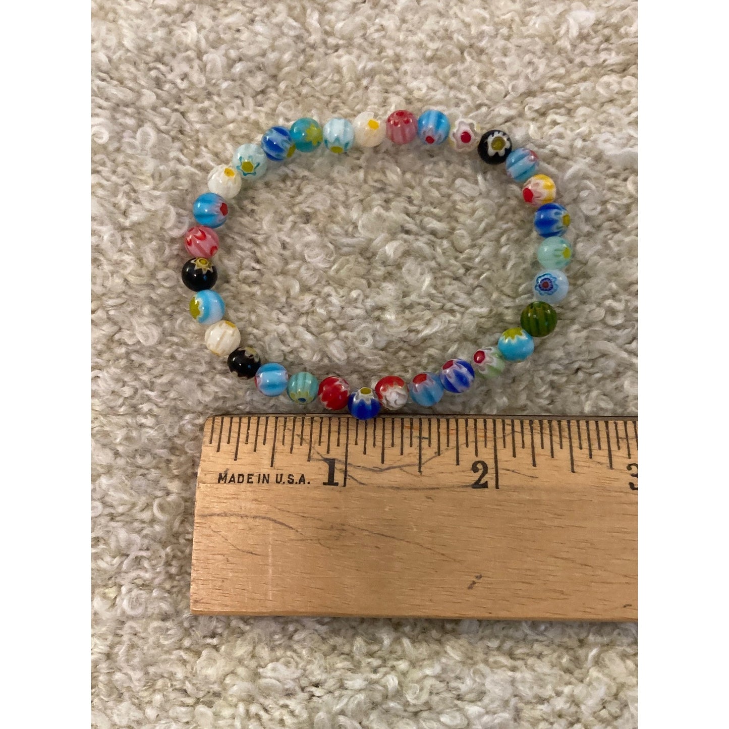 NORDSTROM Beaded Stone Bracelet One Size Multicolor NWT