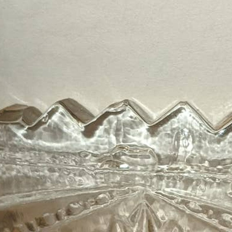 Set of Six EAPG Sawtooth Pressed Glass Bowls 4.5 Inch Slight Damage Around Edges