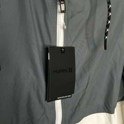 Hurley Pistol River Full-Zip Hooded Jacket Long Sleeves Front Zip Closure Medium