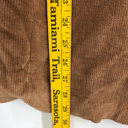 VINTAGE Brown Europe Craft Mens Coat Jacket 40 Long Wide Lapel Textured