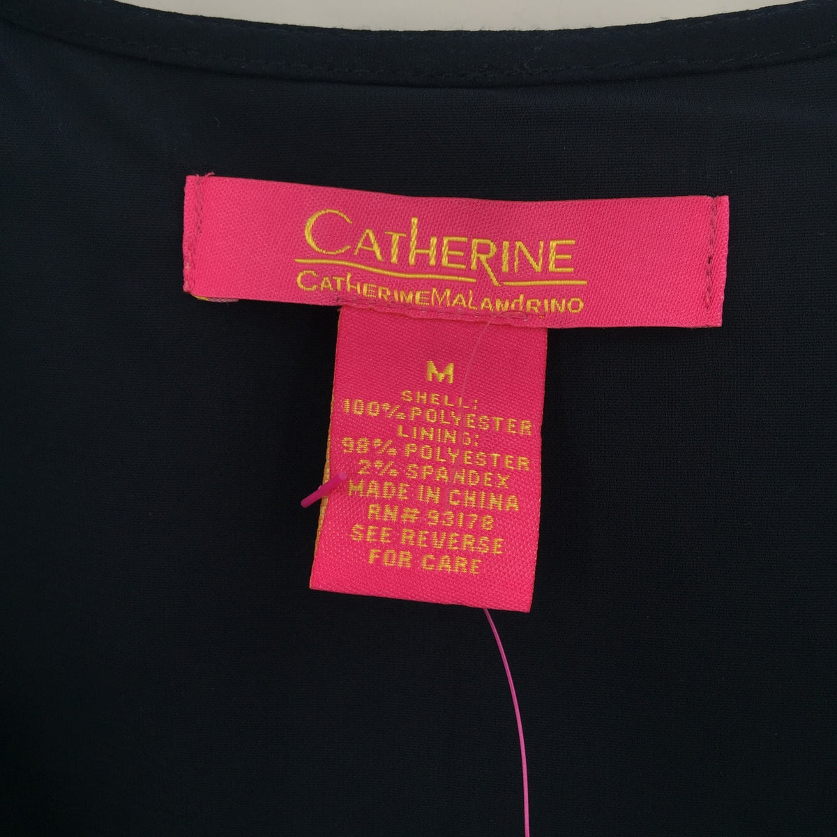 Catherine Malandrino Jules Mini Dress Tasseled Solid Dark Blue Size Medium NEW