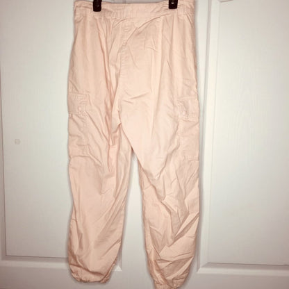TOPSHOP NWT Terry Cuff Trouser Button Fly High Rise Pants PARACHUTE style baggie