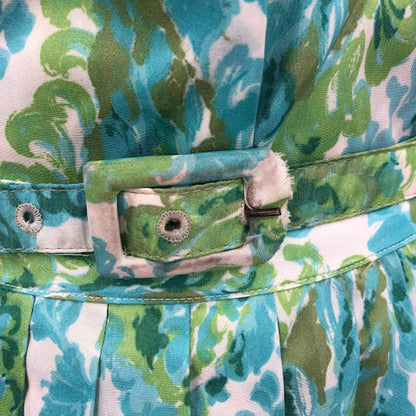 VTG lady manhattan set Small/Medium 1950 Silky Polyester Skirt Long Sleeve Shirt