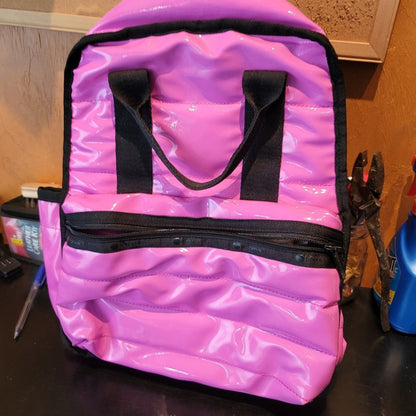 LeSportsac Gabrielle Micro Ripstop Nylon Backpack top handle PINK school work