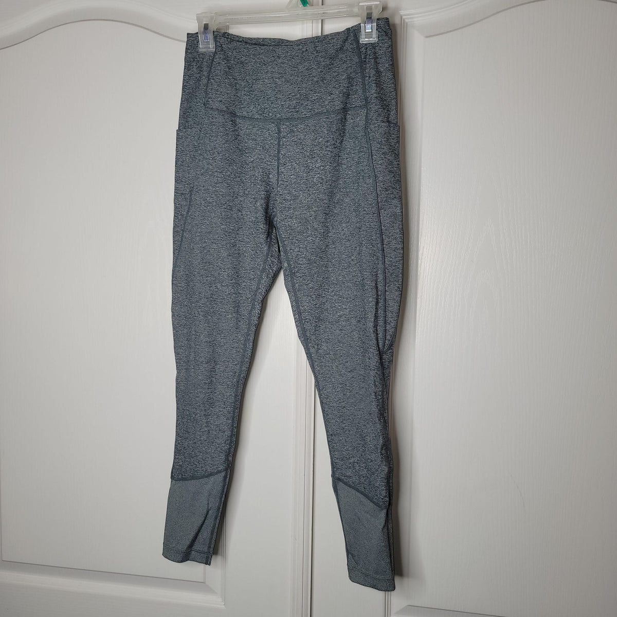 Zella Zelsoft High Waist Pocket Athletic Ankle Leggings Blue Size Medium Cozy