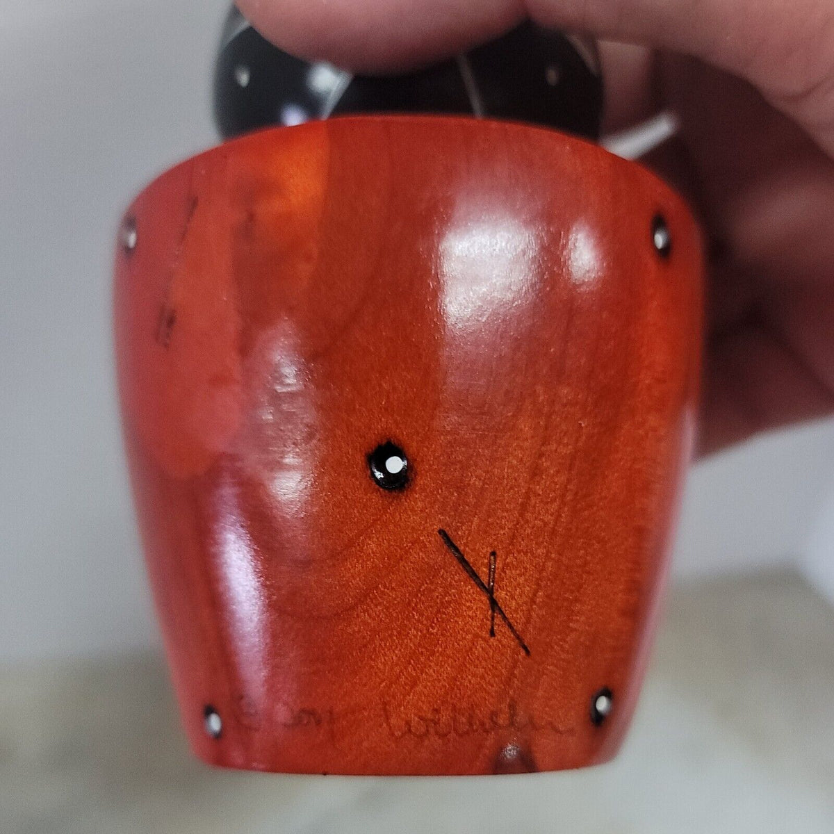 Robert Wilheim/ William Bounds Red & Black SALT Shaker Signed EUC Contemporary