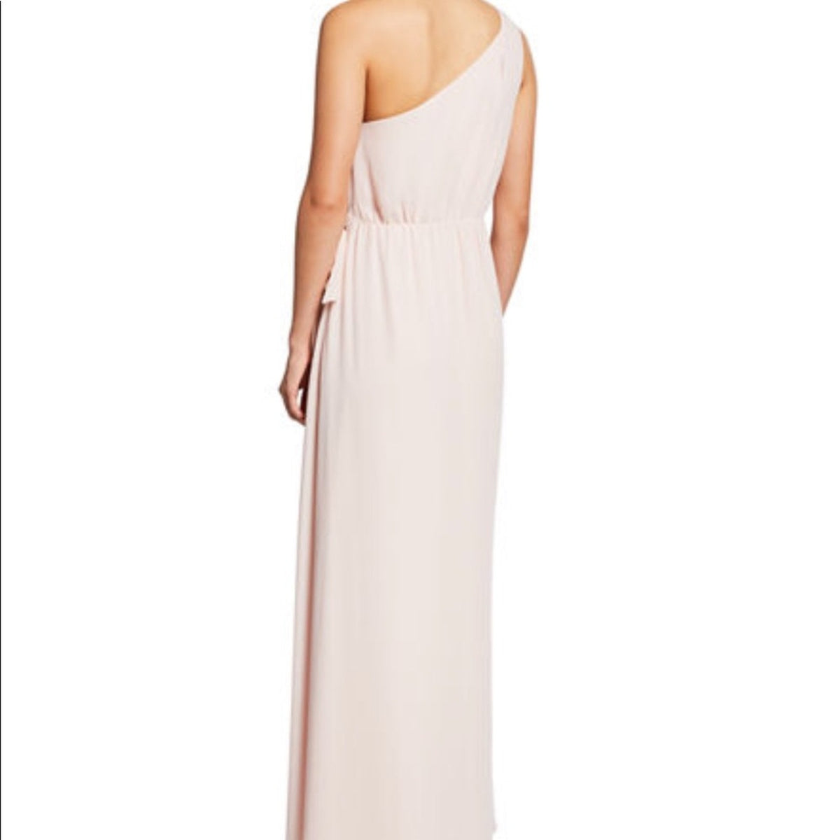 WAYF Penny One Shoulder Gown DAMAGED hem due to rolling rack never worn LARGE