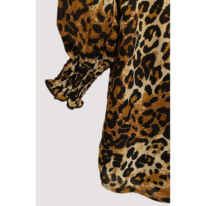 Kenedik Animal Print Square Neck Crisscross V-Back Mini Dress Sz Small Multi NWT