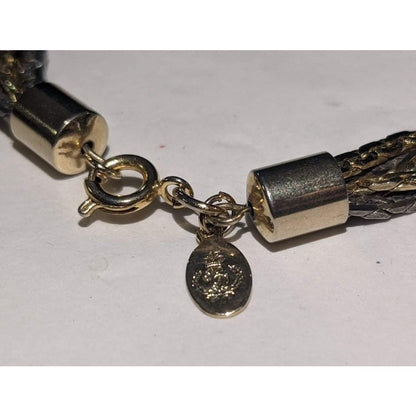 Premier Designs Vintage Necklace Bracelet Set braided 24"