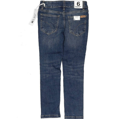 Joe's Jeans Size 6 Stretch Waist Dark Wash Blue Denim Women Pants NWT Crop Capri