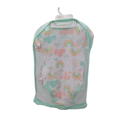 Lot of 2 Rainbow Green Baby Outfit Set 5 Piece Two 3-6m SHOWER gifts Maternity