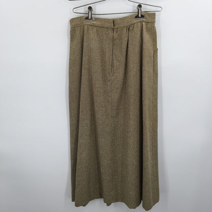 Vintage 2 Pc. SET  lined Tweed Skirt w/ pockets Suit Button Front Jacket A-Line