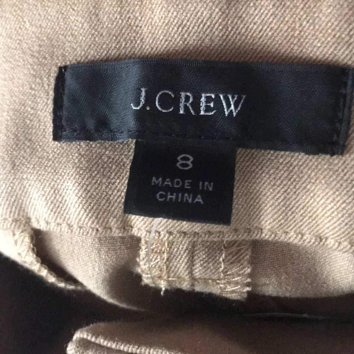 J. Crew Slim Ankle Crop Pants Size 8 White Slim Casual career