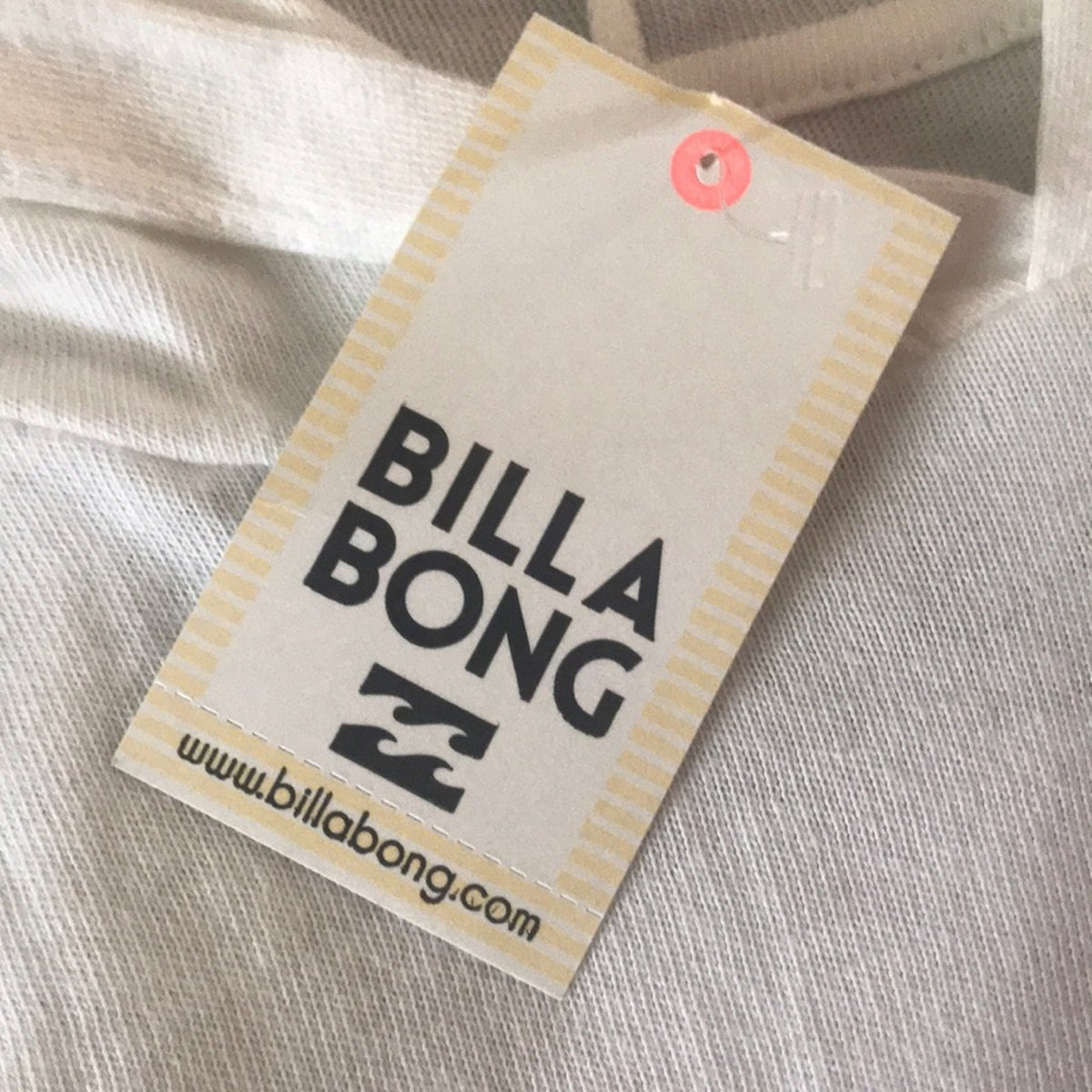 Billabong Kiss the Sky White Cropped Hoodie Large