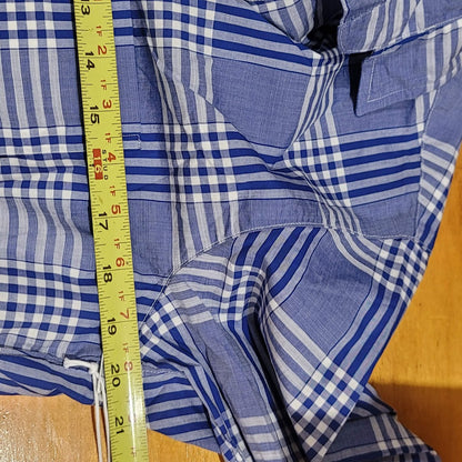Anthropologie Grayson The Hero Buttondown Alison Blue Plaid Cotton Shirt NWT 03