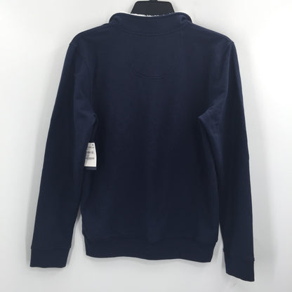 1901 Kids Pop Collar Quarter-Zip Pullover Sweatshirt Long Sleeve Navy X-Large