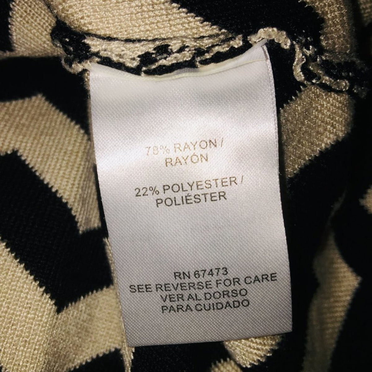 Gabby Skye Sweater Knee Career GEOMRTRIC Dress Short Sleeve Multi-Color Medium