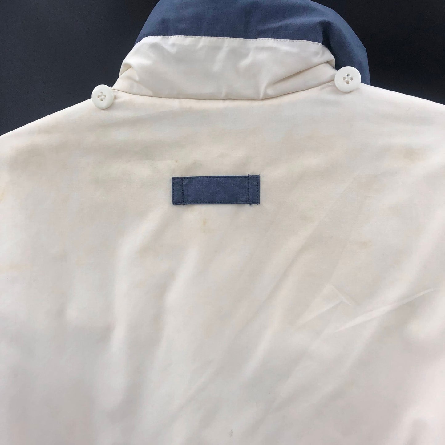 Cabin Creek Vintage 1990s Large Cinching Winter Coat White Blue Details Thick