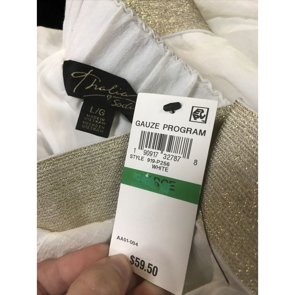 Thalia Sodi Women's Wide-Leg Pull-On Comfort Pant Elastic Waistband Cream Large