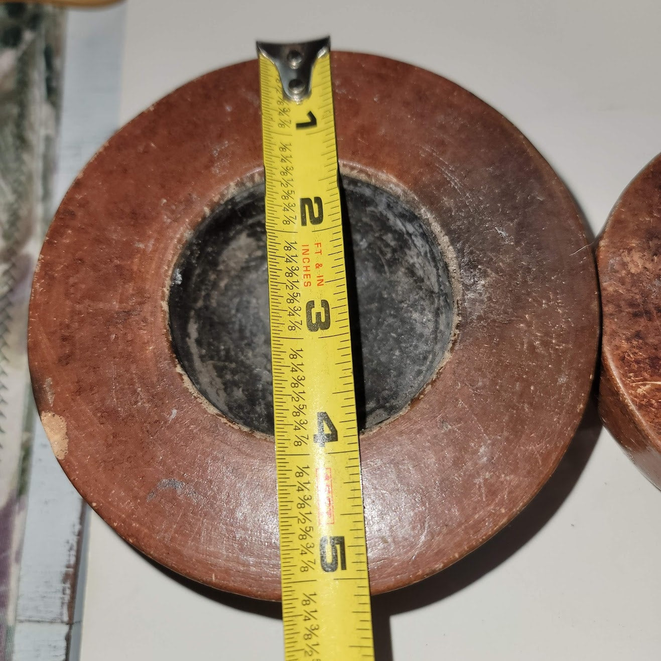 3 PIECE set handmade clay smudge pots incense bowl Candle holders MCM Vessel