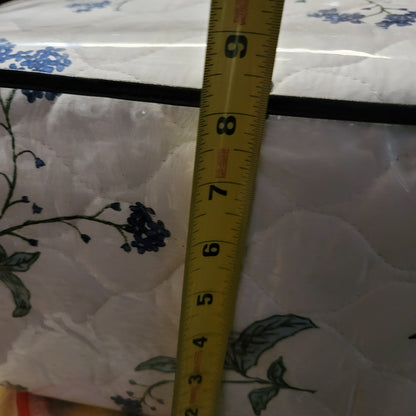 South Shore Briteyarn Floral quilt King/Cal King 300 count Cotton NEW Green Blue