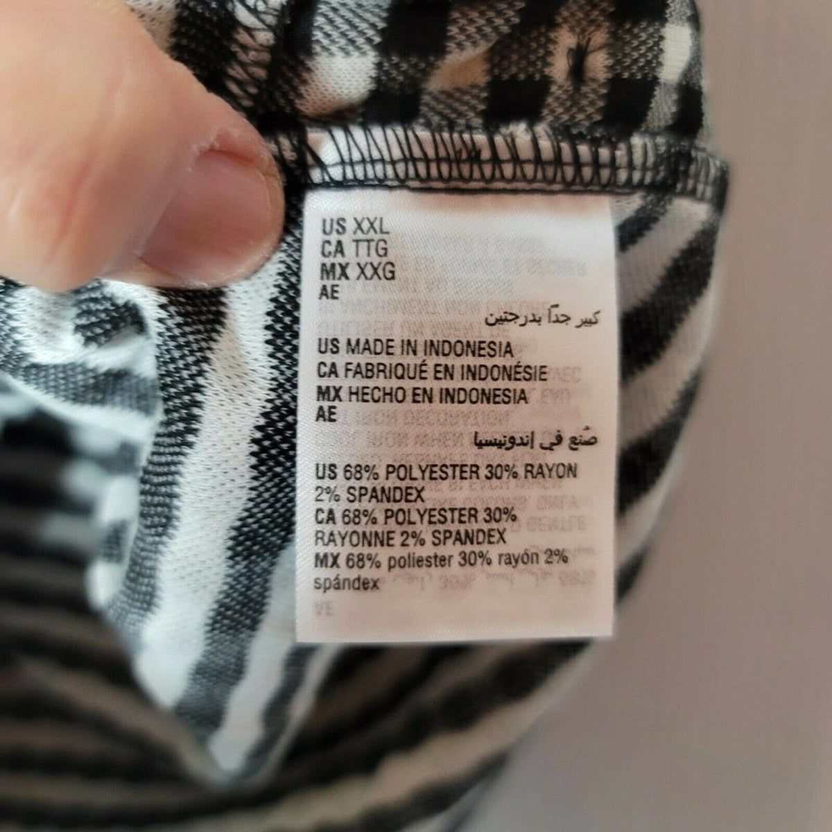 Charter Club Gingham Button-Side Top Sleeveless size XXLarge